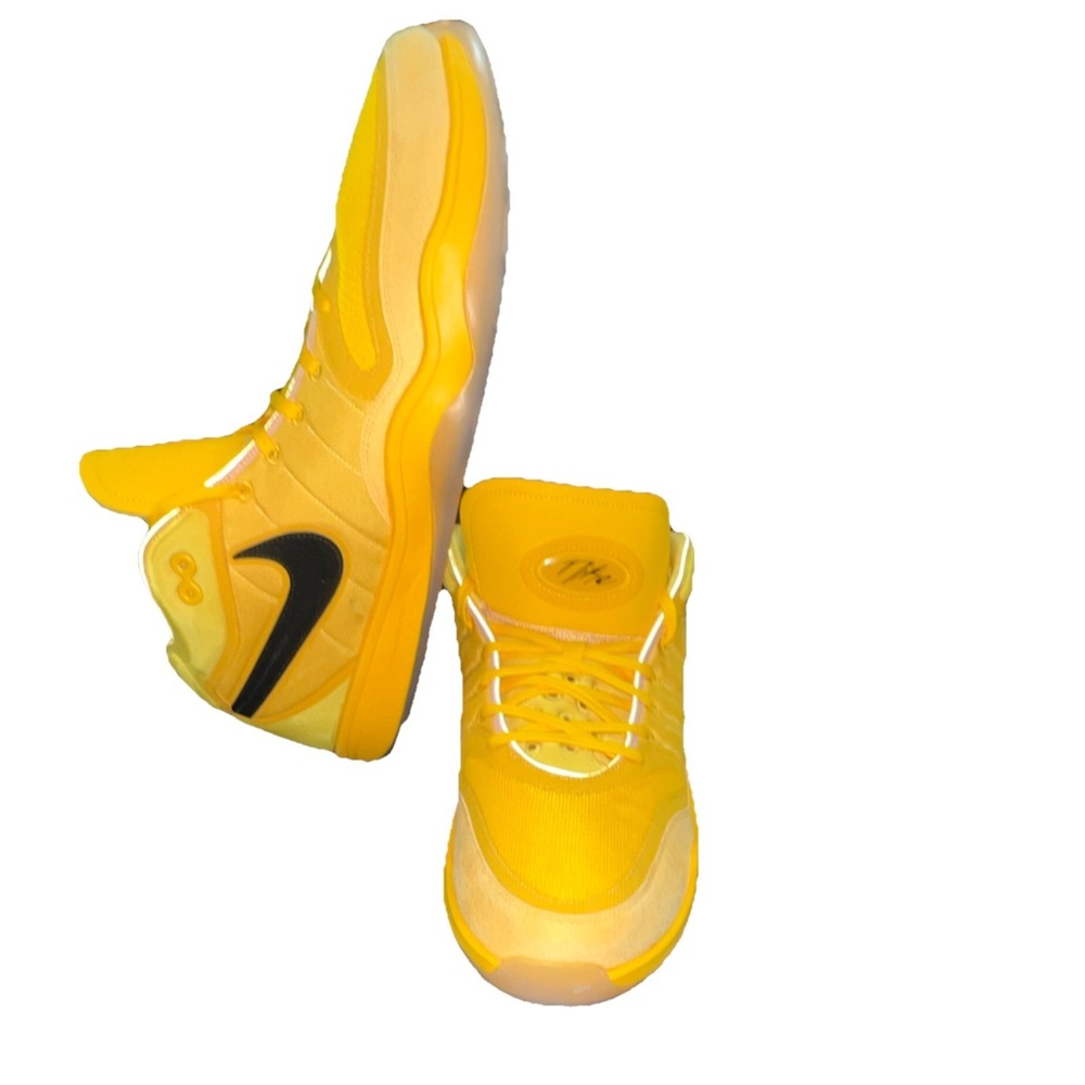 20N9/Nike DX9190-701 Yellow Black Mid Top Men'sBasketball Athletic SneakersUS 20